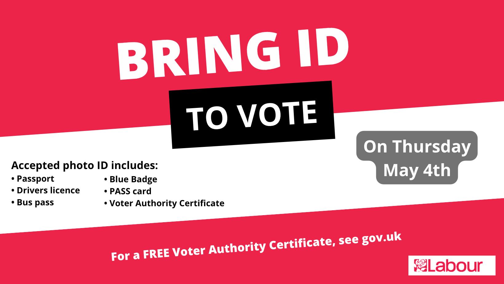 Do you have the correct form of voter ID? Wigan Constituency Labour Party