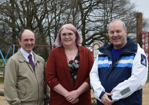 Shevington Labour team at Shevington Memorial Park