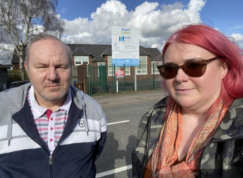 Shevington Labour team on Miles Lane