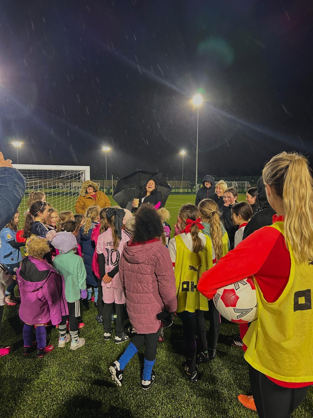 Lisa Nandy at Cherrybrook FC Laithwaite Park